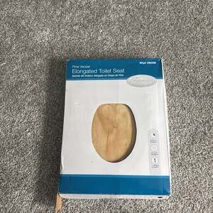 Premier Pine Veneer Elongated Toilet Seat